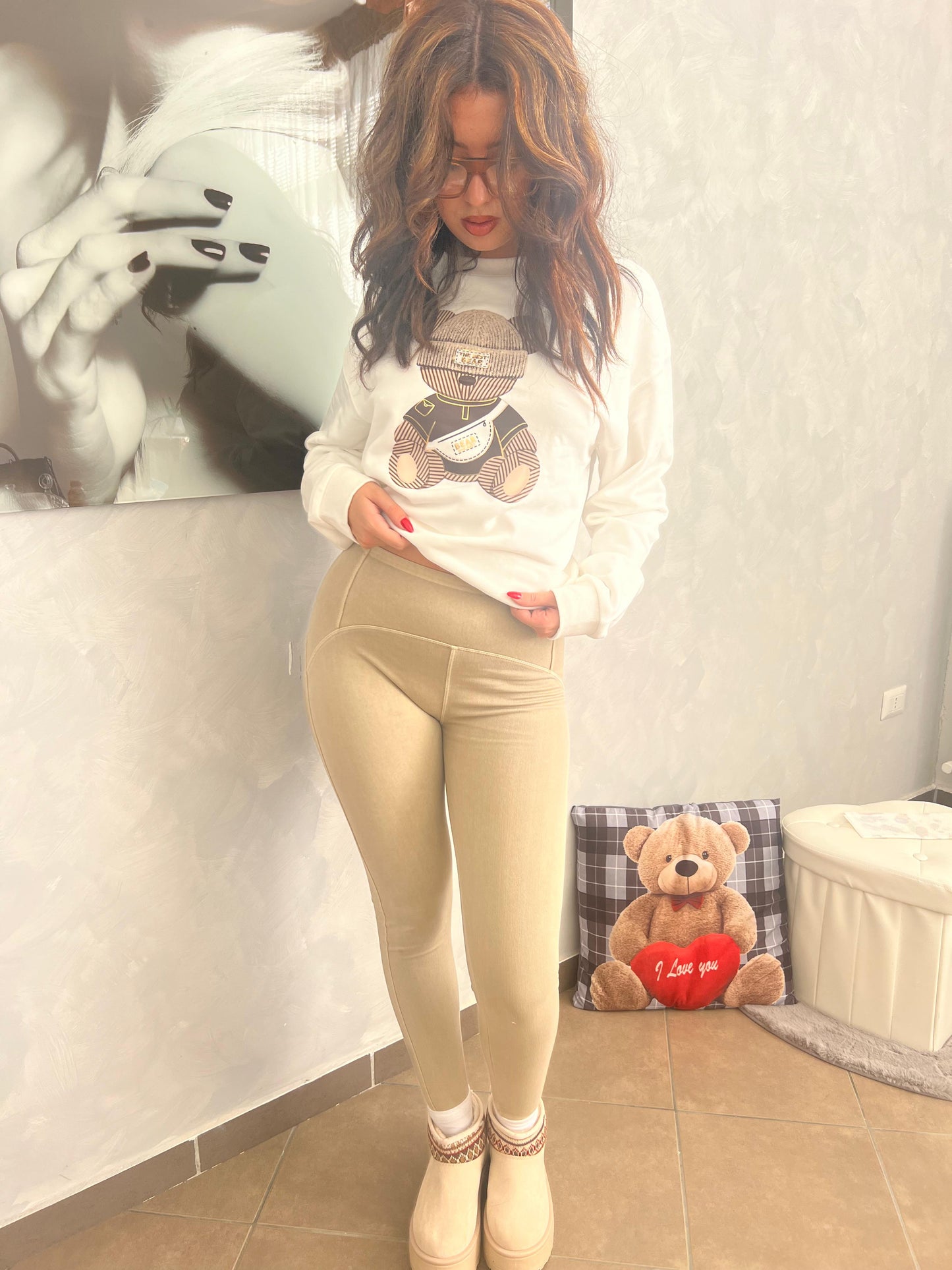 LEGGINS BEIGE