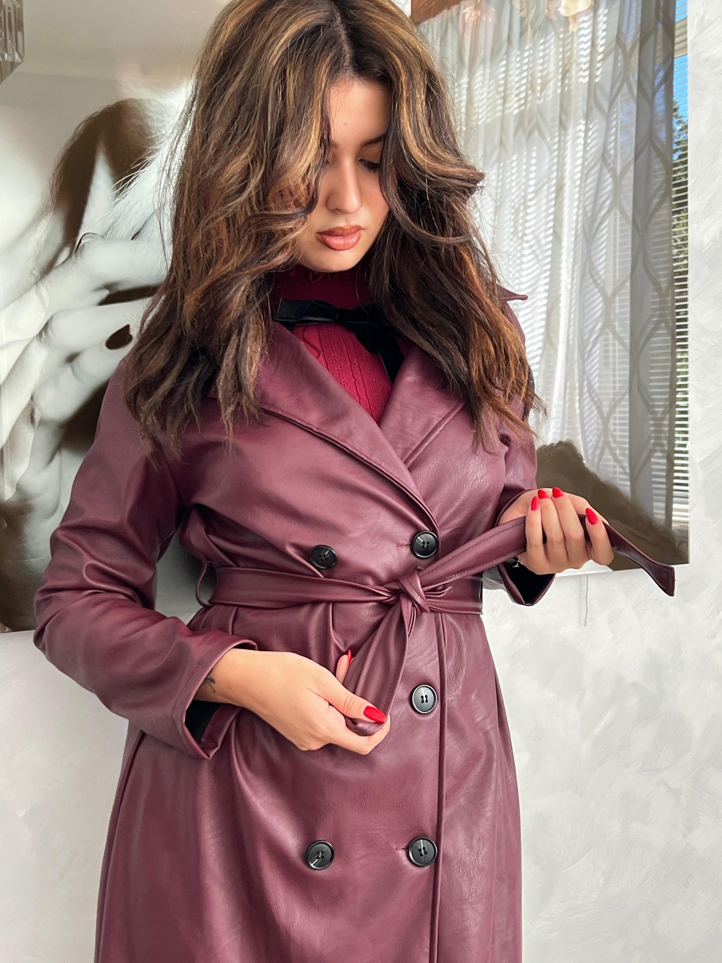 TRENCH BORDEAUX